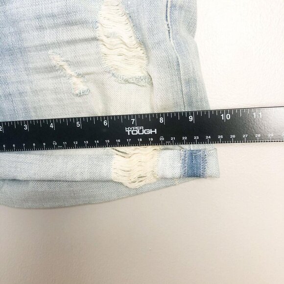 Rails Light Wash Distressed Denim Shorts Womens 25 High Rise Rolled Hem - Picture 10 of 12